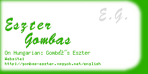 eszter gombas business card